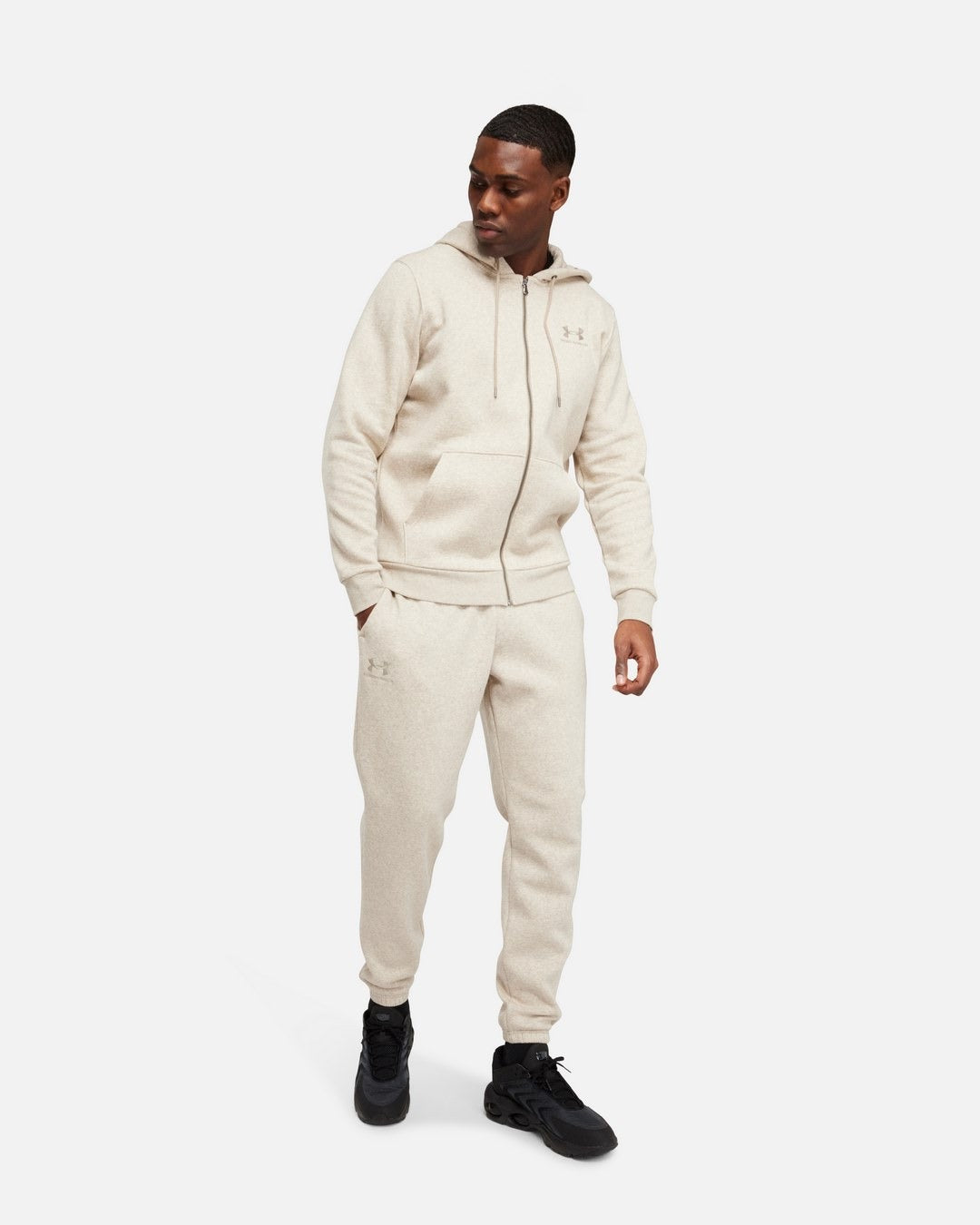 Sweat à Capuche Under Armour Essential Fleece - Beige