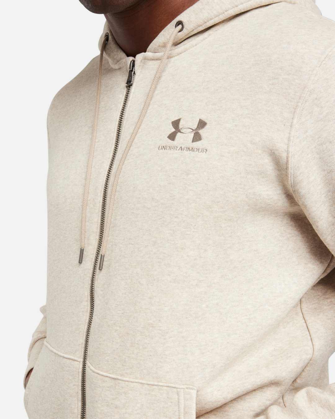 Sweat à Capuche Under Armour Essential Fleece - Beige